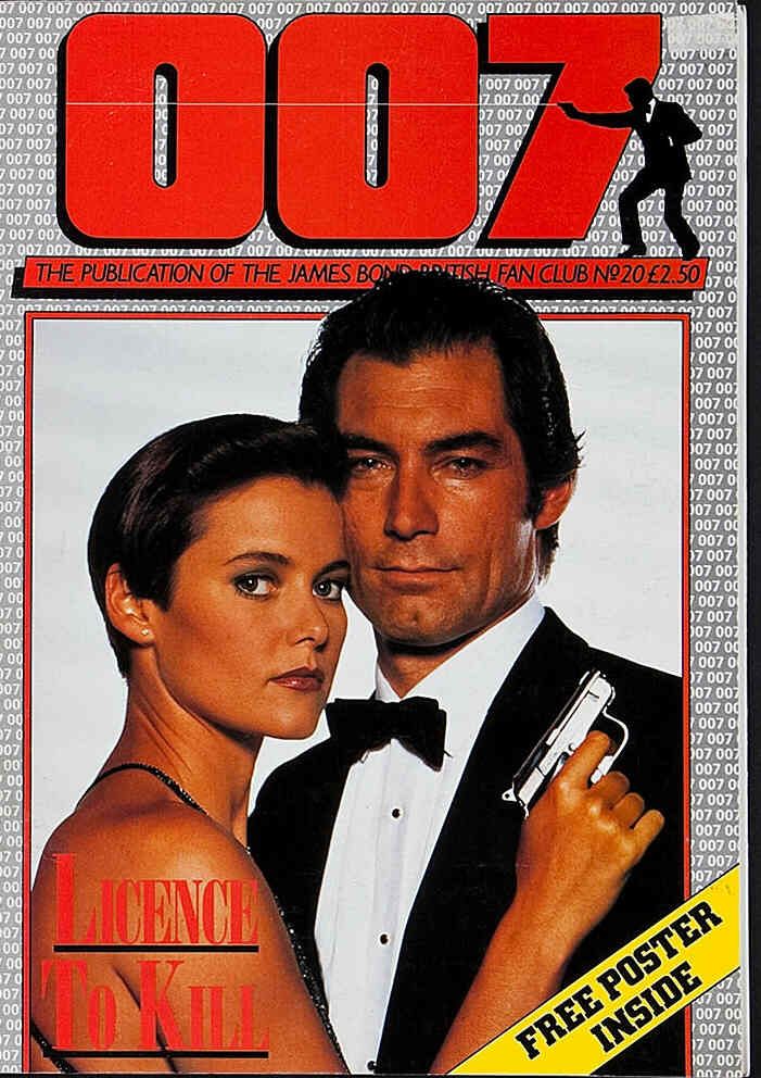 007 MAGAZINE magazine side cover Issue 20 Summer 1989