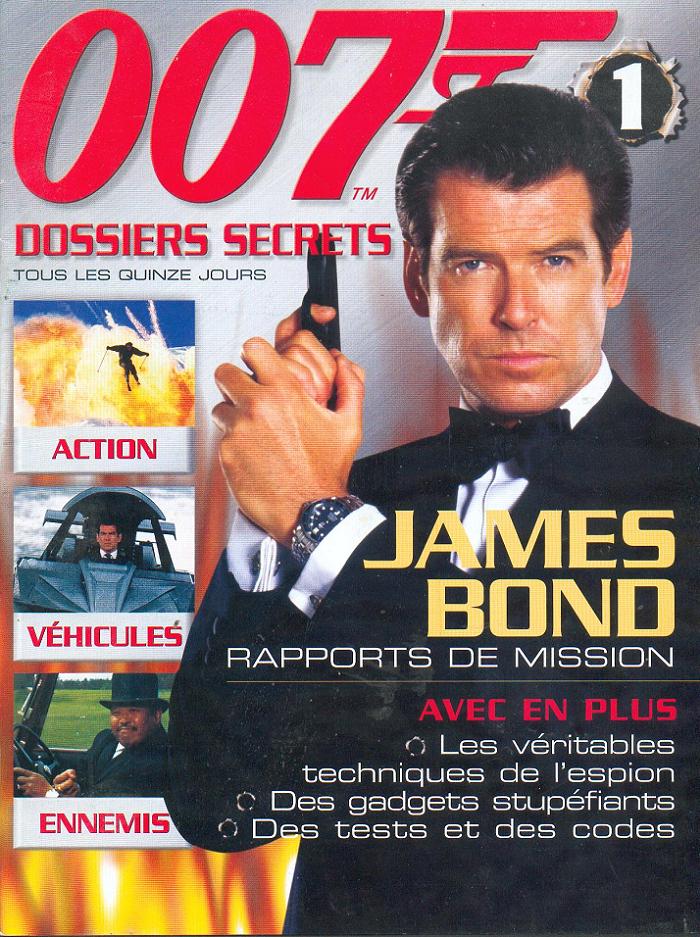 007 DOSSIERS SECRETS magazine side cover Issue 1  2003