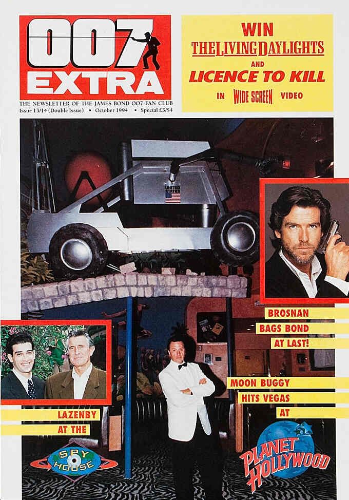 007 EXTRA/NEWSLETTER magazine side cover Issue 13/14 October 1994