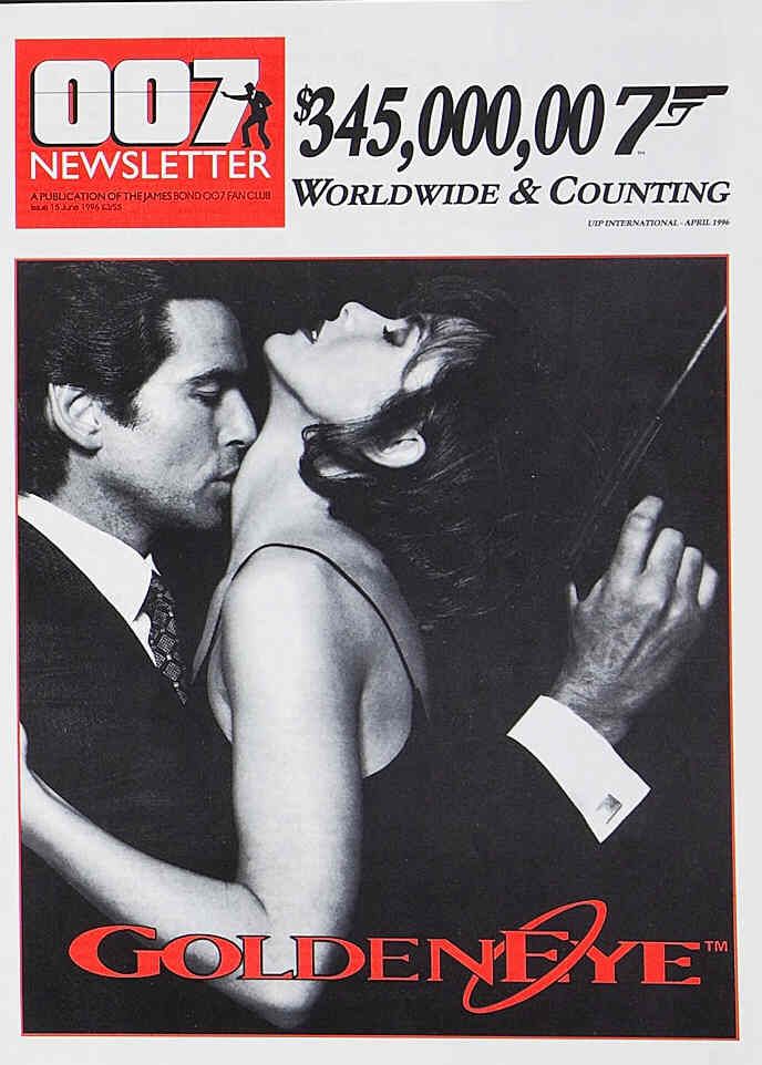 007 EXTRA/NEWSLETTER magazine side cover Issue 15 June 1996