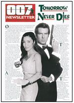 007 EXTRA/NEWSLETTER magazine side cover Issue 16 May 1997
