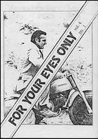 FOR YOUR EYES ONLY (UK) magazine side cover Vol 4 # 1 1983