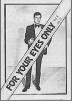 FOR YOUR EYES ONLY (UK) magazine side cover Vol 4 # 2 1983