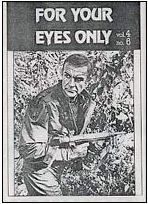 FOR YOUR EYES ONLY (UK) magazine side cover Vol 4 # 6 1983