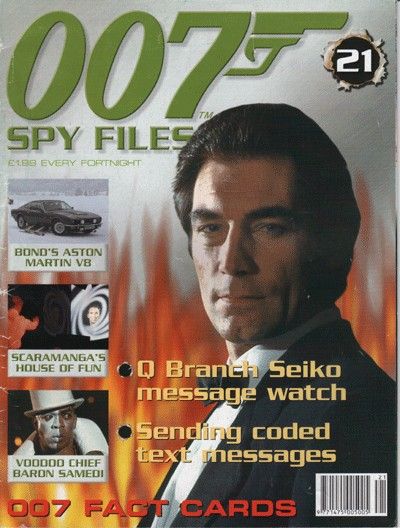007 SPY FILES magazine side cover Issue 21  2002