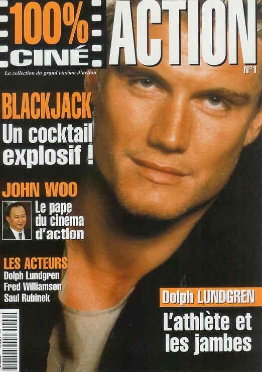 100% CINE ACTION magazine side cover Issue 1  2001