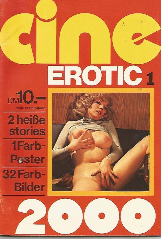 CINE EROTIC 2000 magazine side cover Issue 1  1976