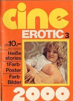 CINE EROTIC 2000 magazine side cover Issue 3  1976