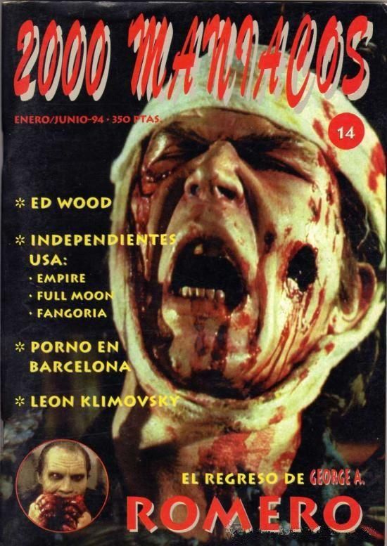 2000 MANIACOS magazine side cover Issue 14 January-June 1994