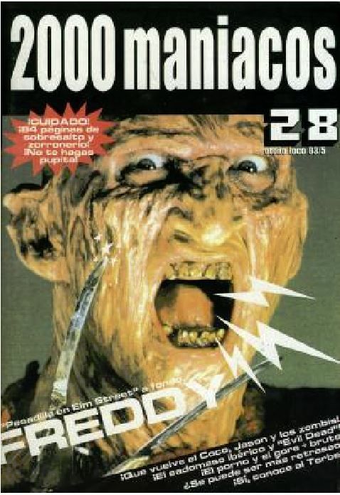 2000 MANIACOS magazine side cover Issue 28  2003