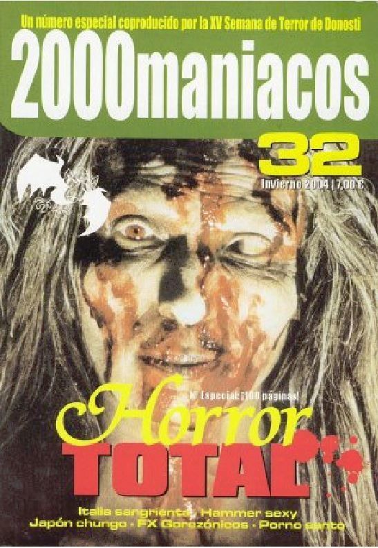 2000 MANIACOS magazine side cover Issue 32 Winter 2004/ 2005