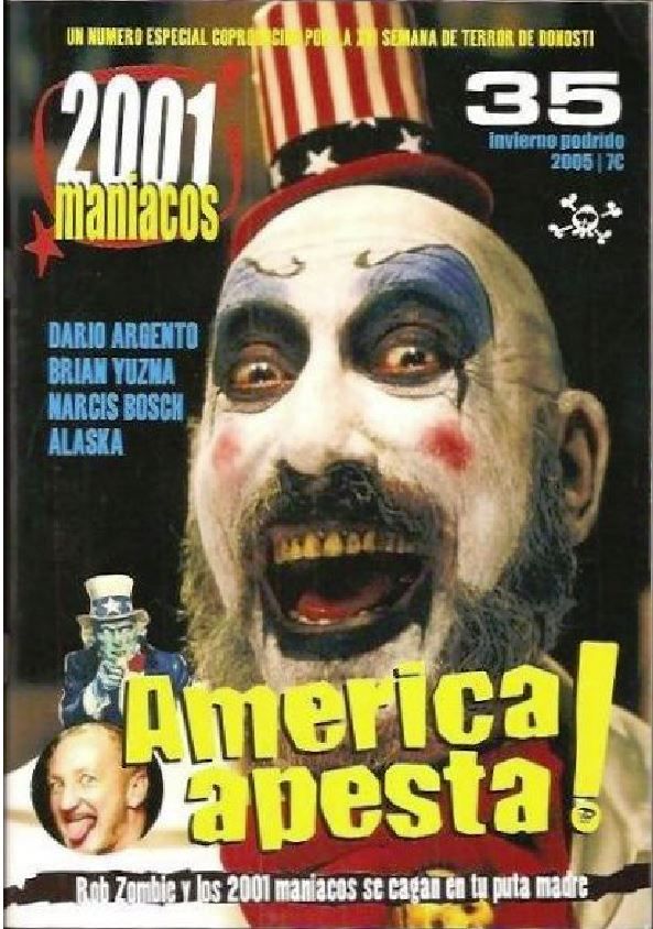 2000 MANIACOS magazine side cover Issue 35 Winter 2005/ 2006
