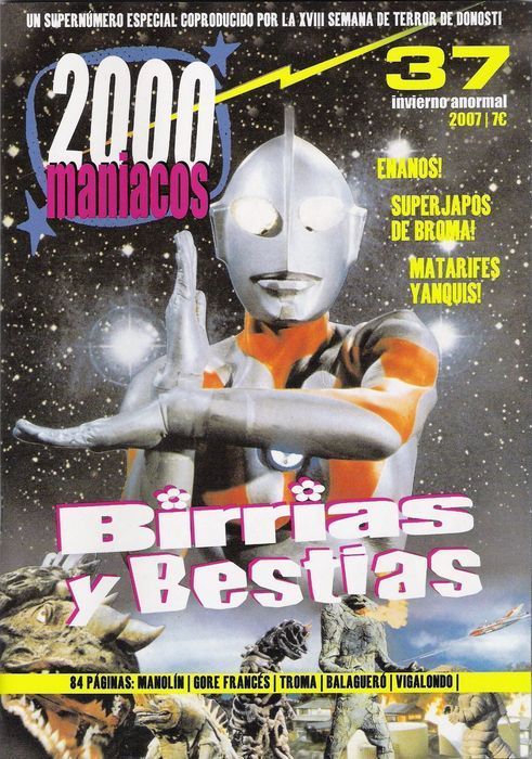 2000 MANIACOS magazine side cover Issue 37 Winter 2006/ 2007