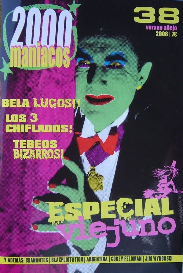 2000 MANIACOS magazine side cover Issue 38 July/Summer 2008