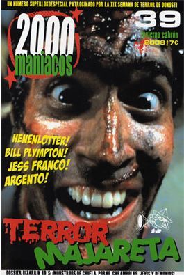 2000 MANIACOS magazine side cover Issue 39 Winter 2009