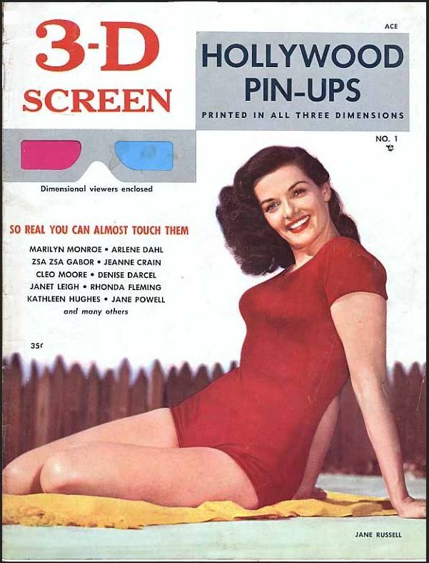 3-D SCREEN magazine side cover Issue 1  1953