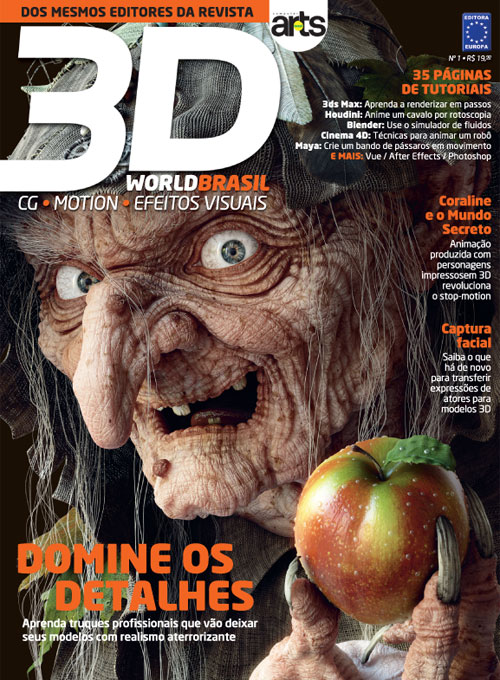 3D WORLD BRASIL magazine side cover Issue 1 October 2013