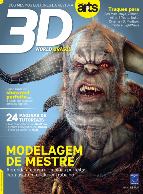 3D WORLD BRASIL magazine side cover Issue 3 December 2013