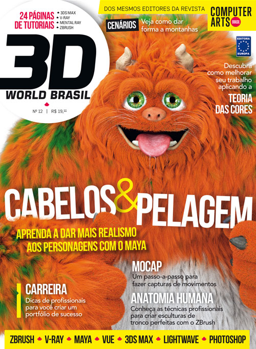 3D WORLD BRASIL magazine side cover Issue 12 September 2014