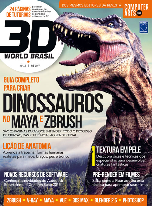3D WORLD BRASIL magazine side cover Issue 13 October 2014