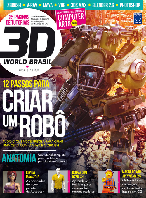3D WORLD BRASIL magazine side cover Issue 14 November 2014