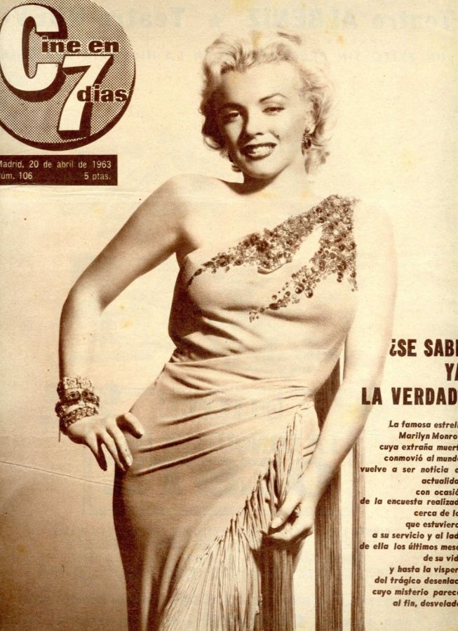 CINE EN 7 DIAS magazine side cover Issue 106 20 April 1963