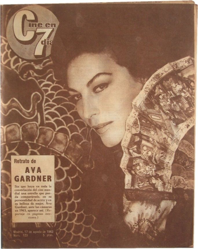 CINE EN 7 DIAS magazine side cover Issue 123 17 August 1963