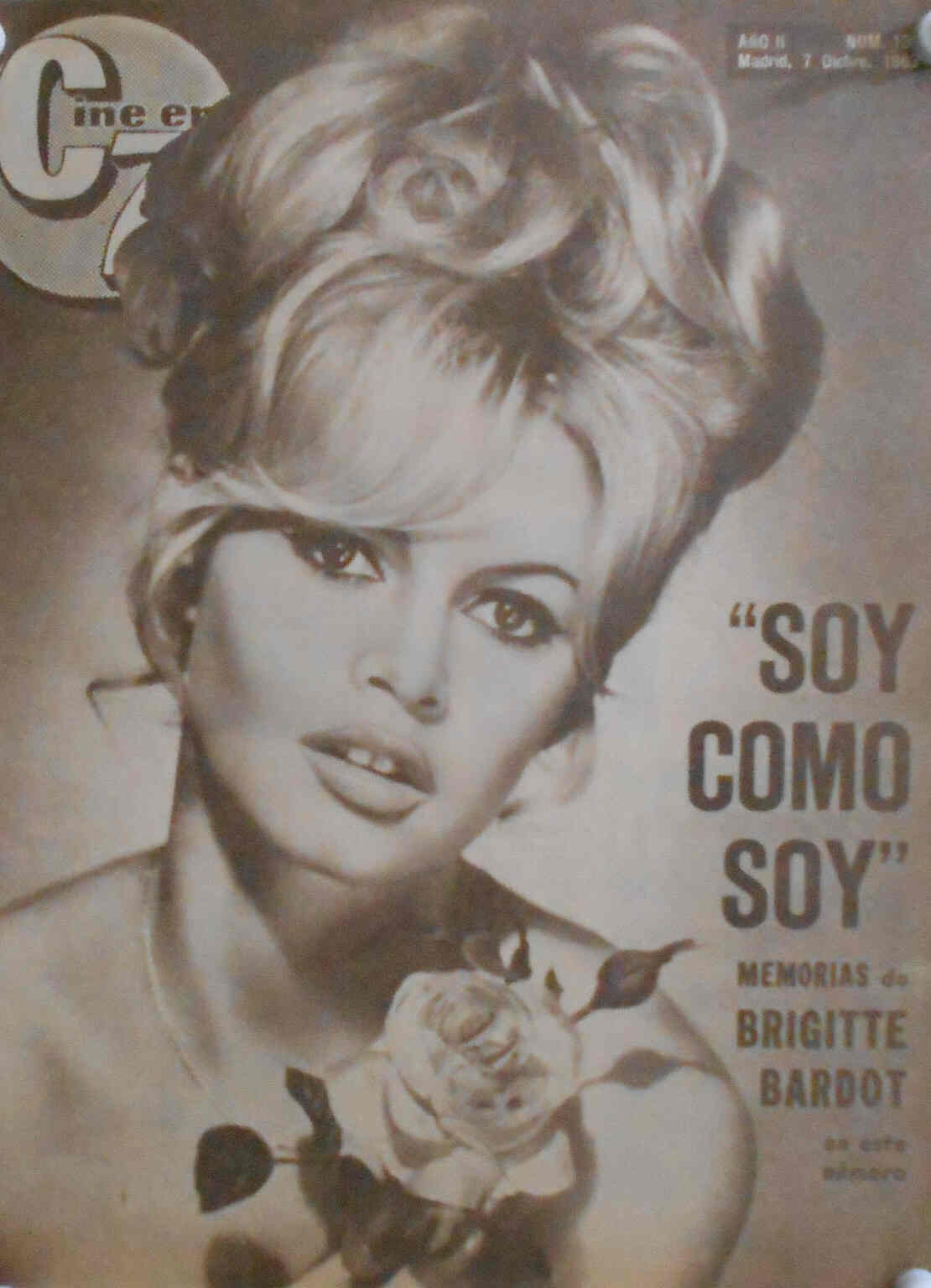 CINE EN 7 DIAS magazine side cover Issue 130 7 October 1963