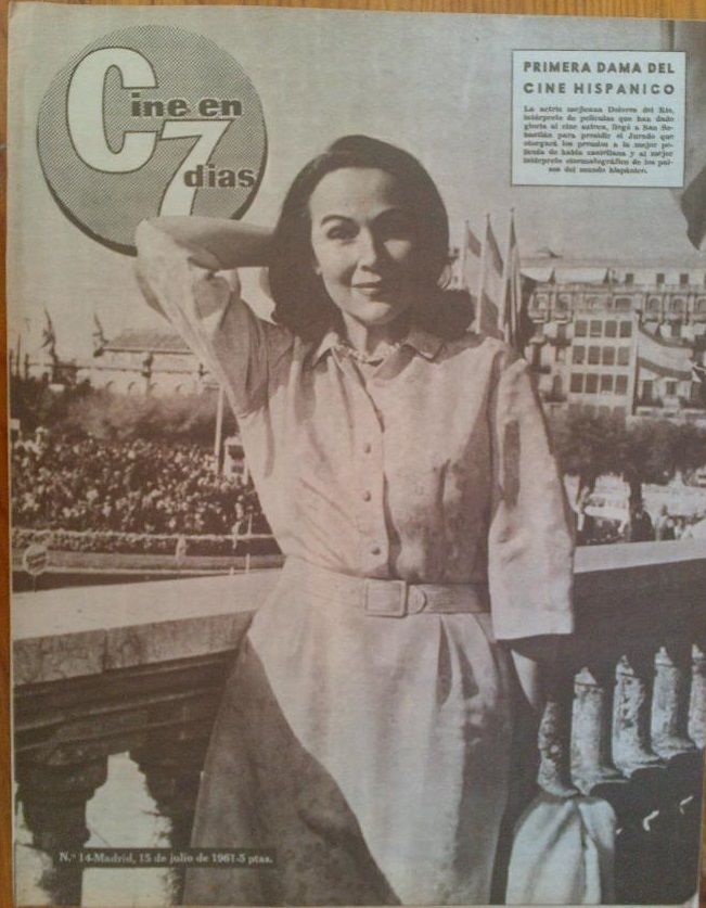 CINE EN 7 DIAS magazine side cover Issue 14 15 July 1961