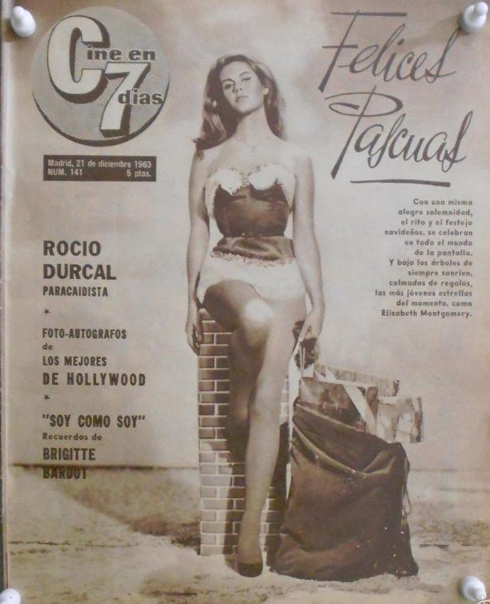 CINE EN 7 DIAS magazine side cover Issue 141 21 December 1963