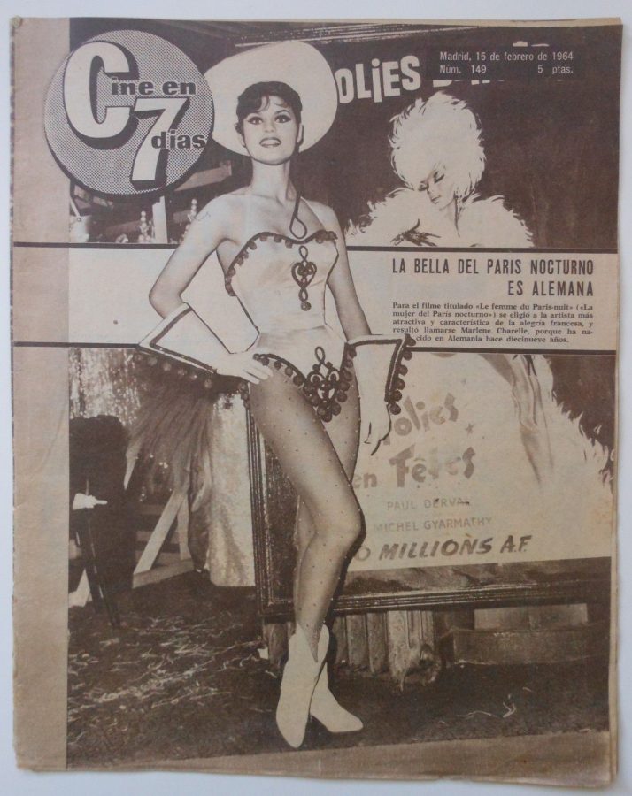 CINE EN 7 DIAS magazine side cover Issue 149 15 February 1964