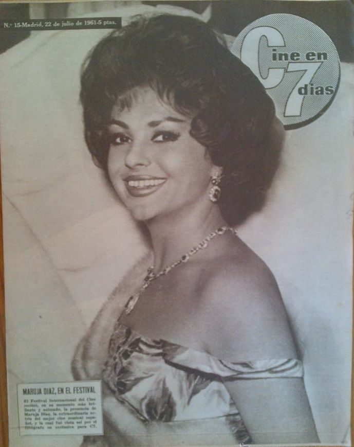 CINE EN 7 DIAS magazine side cover Issue 15 22 July 1961