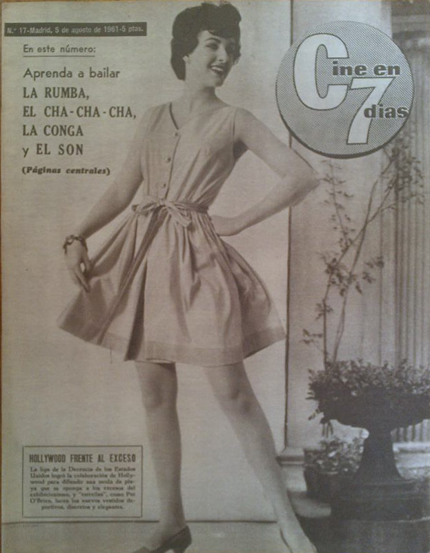 CINE EN 7 DIAS magazine side cover Issue 17 5 August 1961
