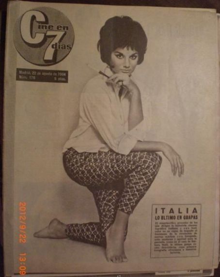 CINE EN 7 DIAS magazine side cover Issue 176 22 August 1964