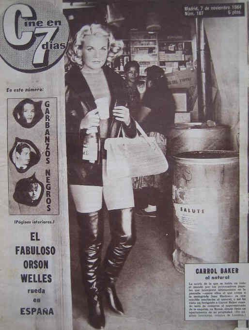 CINE EN 7 DIAS magazine side cover Issue 187 7 November 1964