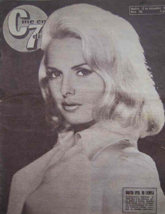 CINE EN 7 DIAS magazine side cover Issue 192 12 December 1964