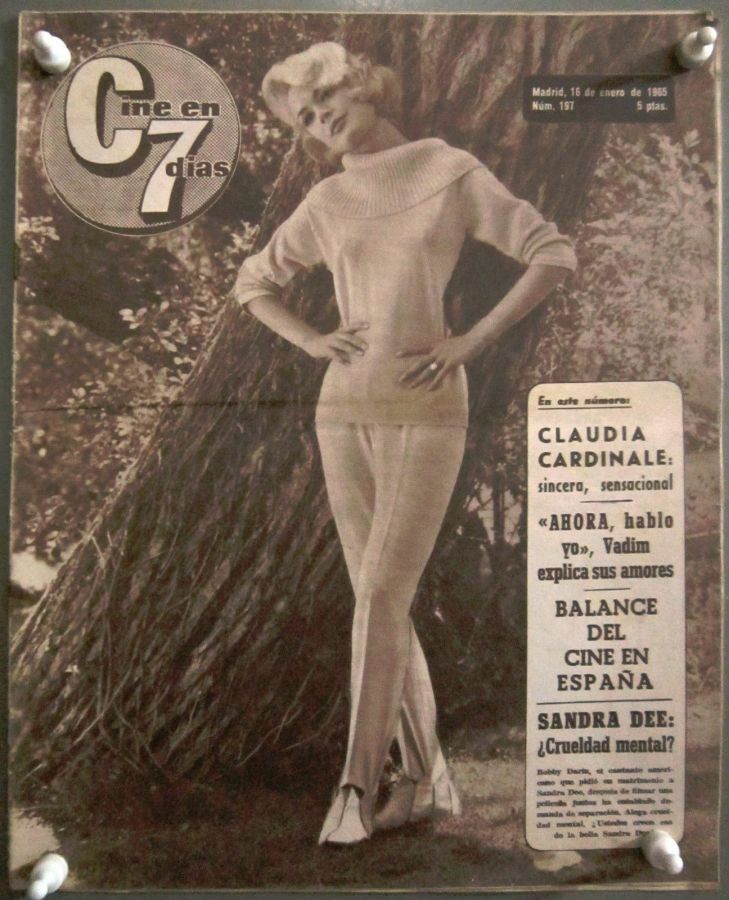 CINE EN 7 DIAS magazine side cover Issue 197 16 January 1965