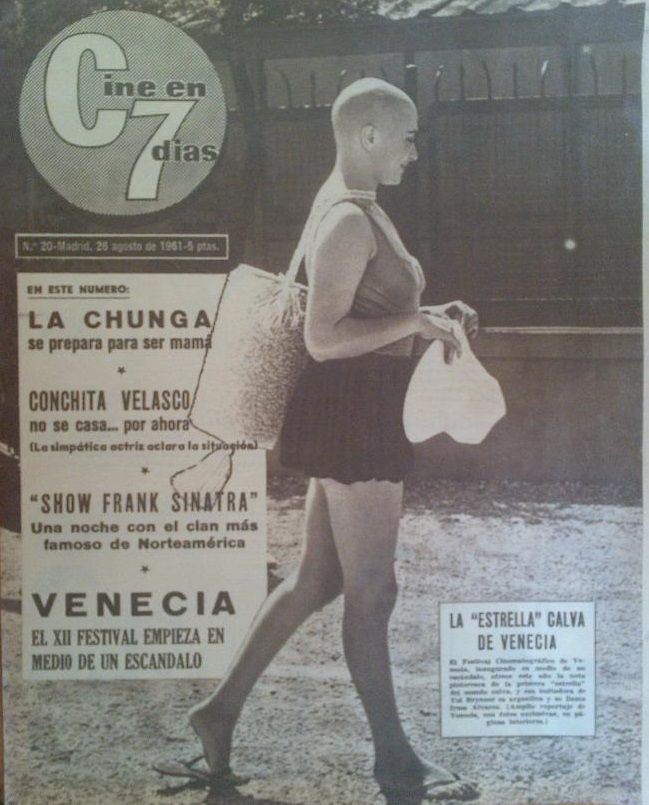 CINE EN 7 DIAS magazine side cover Issue 20 26 August 1961