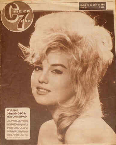 CINE EN 7 DIAS magazine side cover Issue 211 24 April 1965