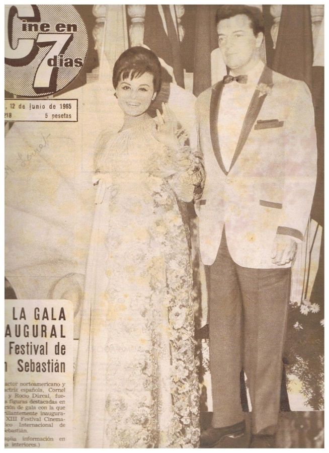 CINE EN 7 DIAS magazine side cover Issue 218 12 June 1965