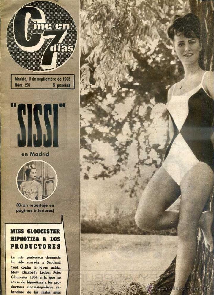 CINE EN 7 DIAS magazine side cover Issue 231 11 September 1965