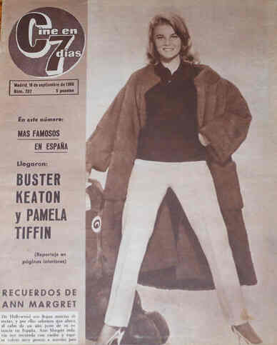 CINE EN 7 DIAS magazine side cover Issue 232 18 September 1965