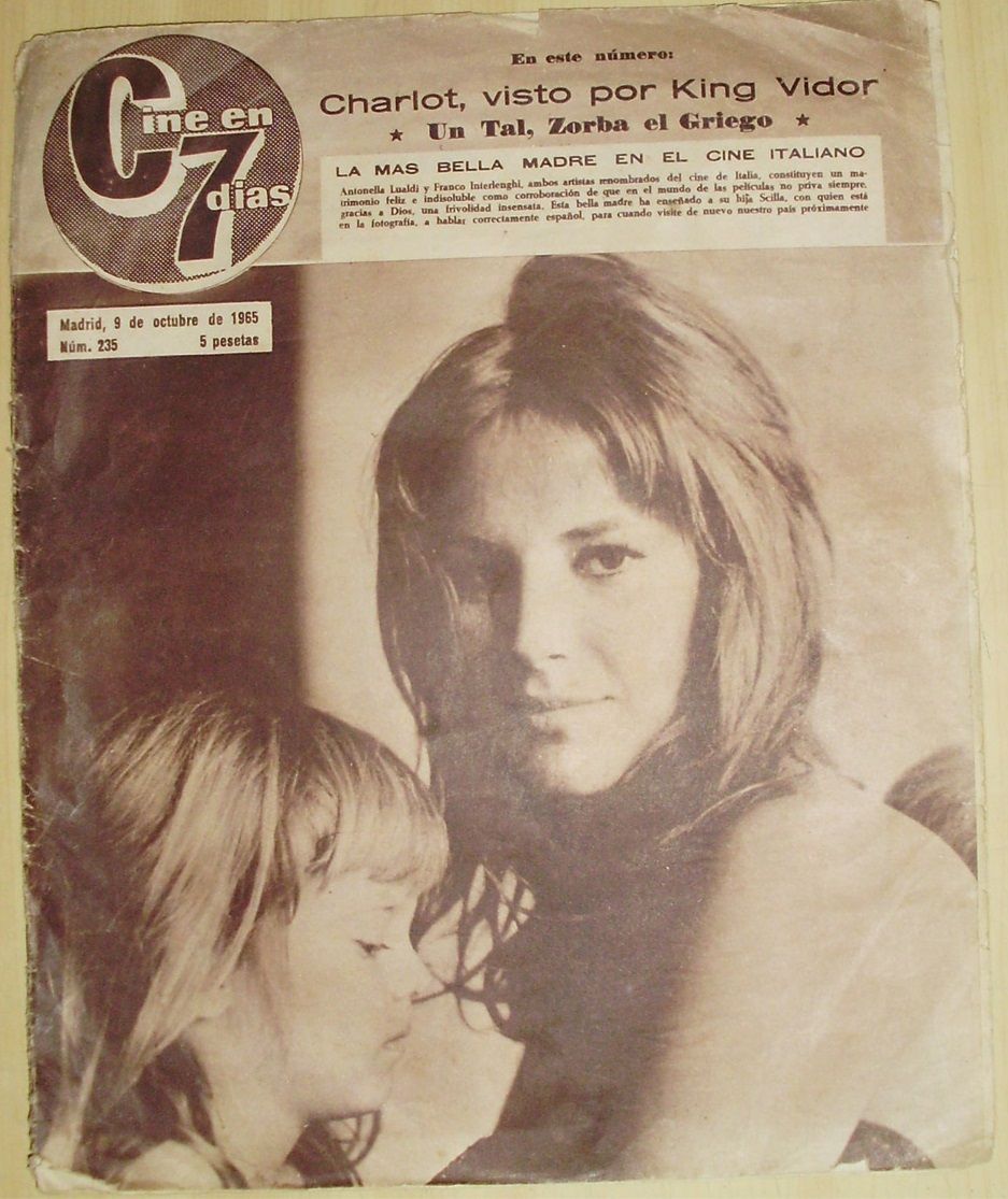 CINE EN 7 DIAS magazine side cover Issue 235 9 October 1965