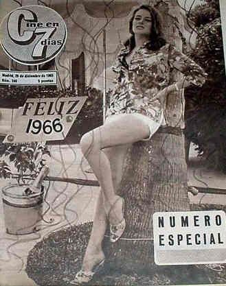 CINE EN 7 DIAS magazine side cover Issue 246 25 December 1965