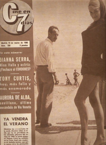 CINE EN 7 DIAS magazine side cover Issue 258 19 March 1966