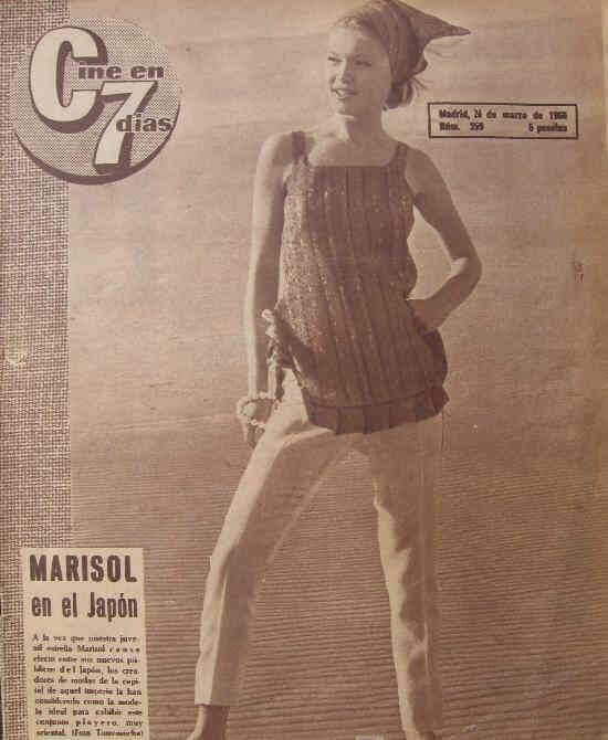 CINE EN 7 DIAS magazine side cover Issue 259 26 March 1966