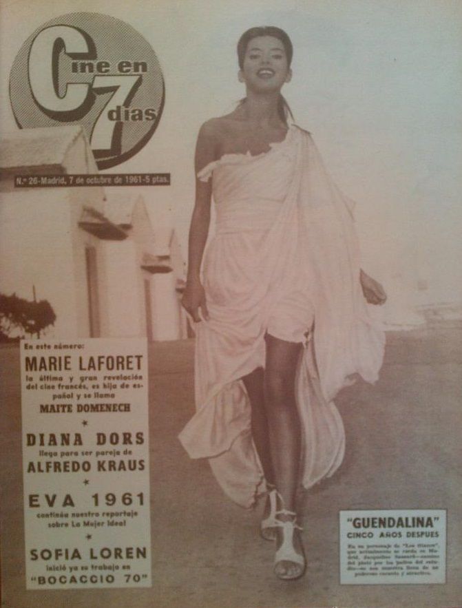 CINE EN 7 DIAS magazine side cover Issue 26 7 October 1961