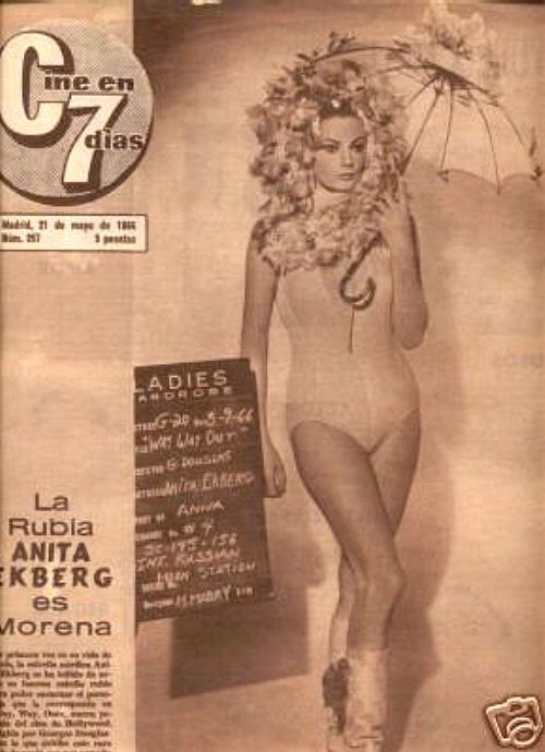 CINE EN 7 DIAS magazine side cover Issue 267 21 May 1966