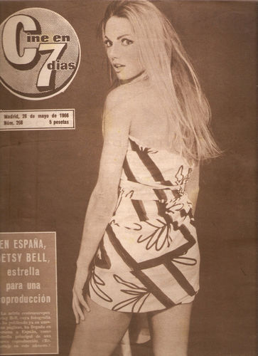 CINE EN 7 DIAS magazine side cover Issue 268 28 May 1966