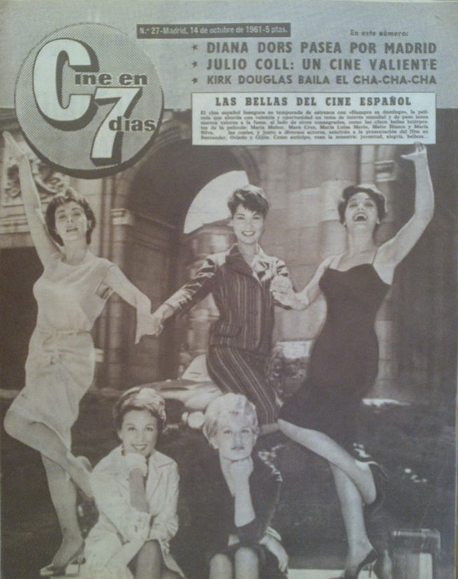 CINE EN 7 DIAS magazine side cover Issue 27 14 October 1961